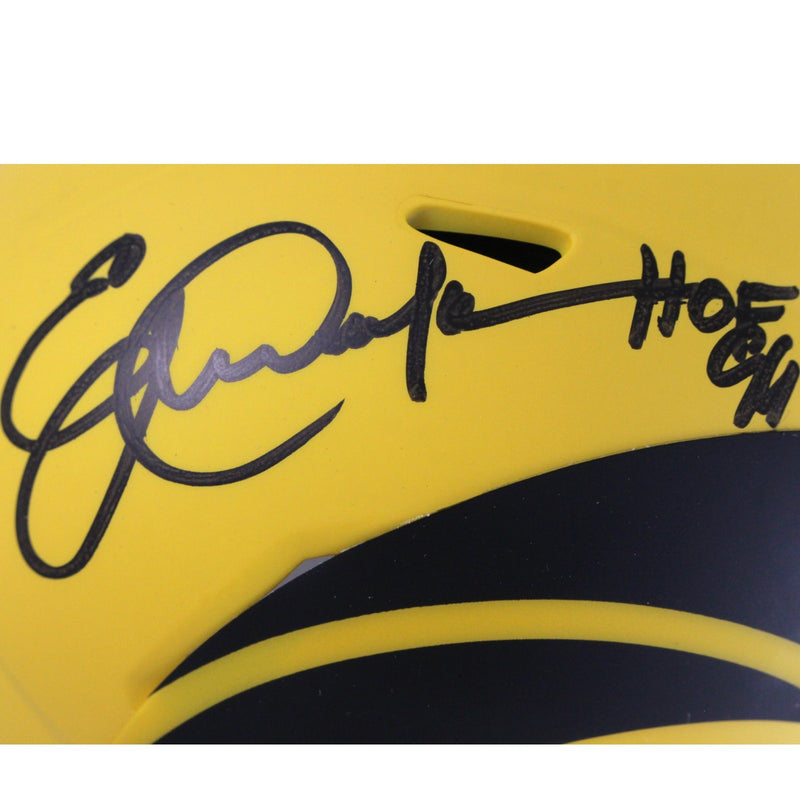 Eric Dickerson Signed Los Angeles Rams Rave Speed Mini Helmet (Beckett COA)
