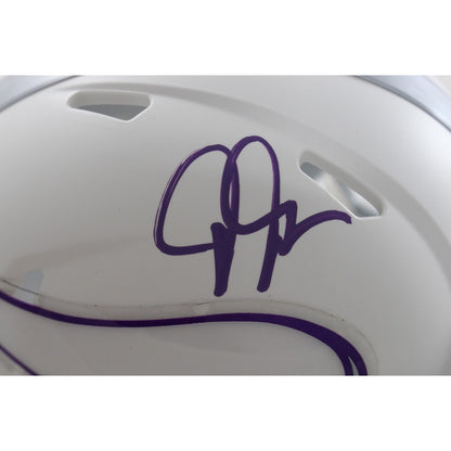 Justin Jefferson Autographed Minnesota Vikings 2024 Alternate Mini Helmet