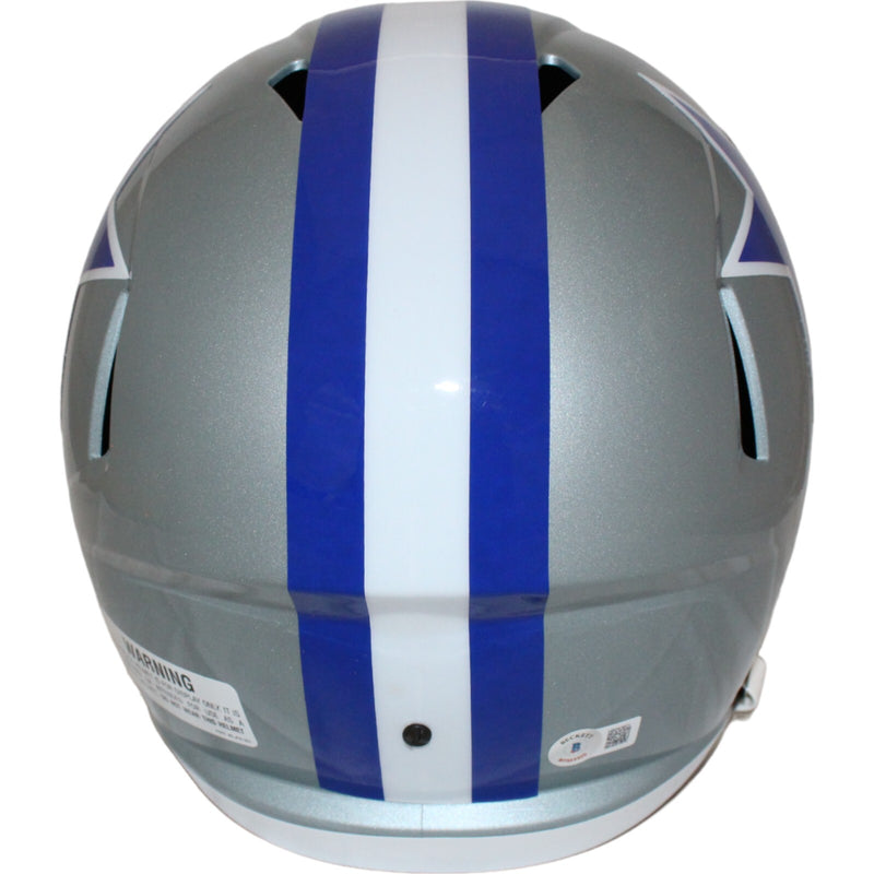 Bob Lilly Dallas Cowboys Signed Throwback Full Size Helmet (HOF)