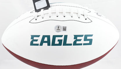 Jalen Carter & Darius Slay Multi-Signed Philadelphia Eagles Logo Football