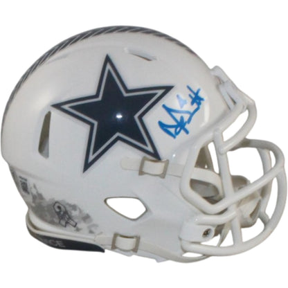 Dak Prescott Signed Dallas Cowboys 2024 Salute to Service Mini Helmet