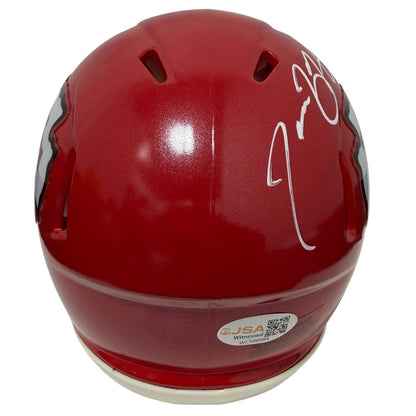 Tamba Hali Signed Kansas City Chiefs Speed Mini Helmet