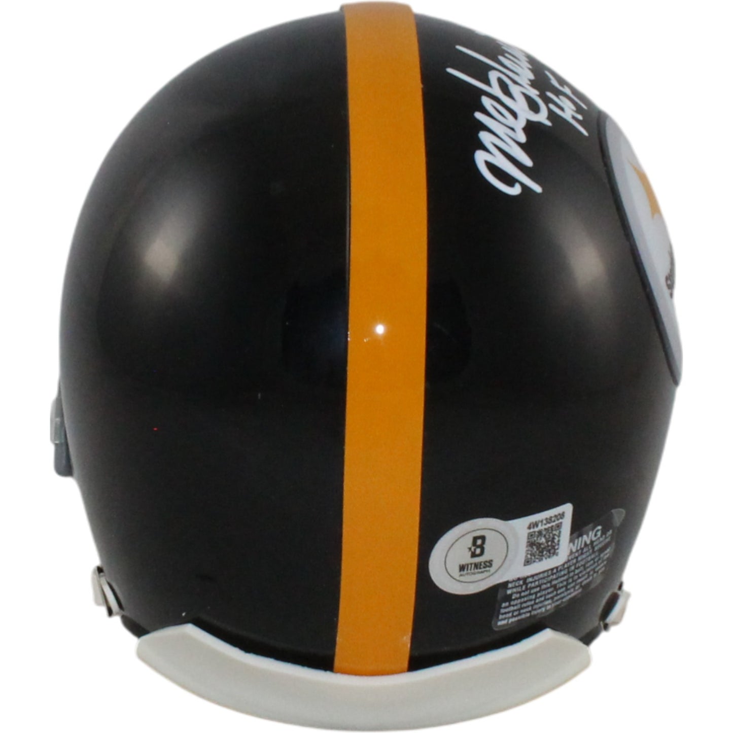 Mel Blount Signed Pittsburgh Steelers Throwback VSR4 Mini Helmet (HOF)