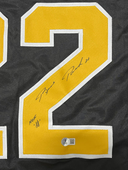 Brad Park Signed Boston Bruins Custom Jersey (HOF 88) Beckett Witness