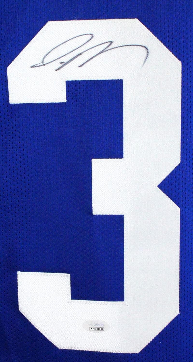 Jamal Adams Autographed Blue Custom Jersey
