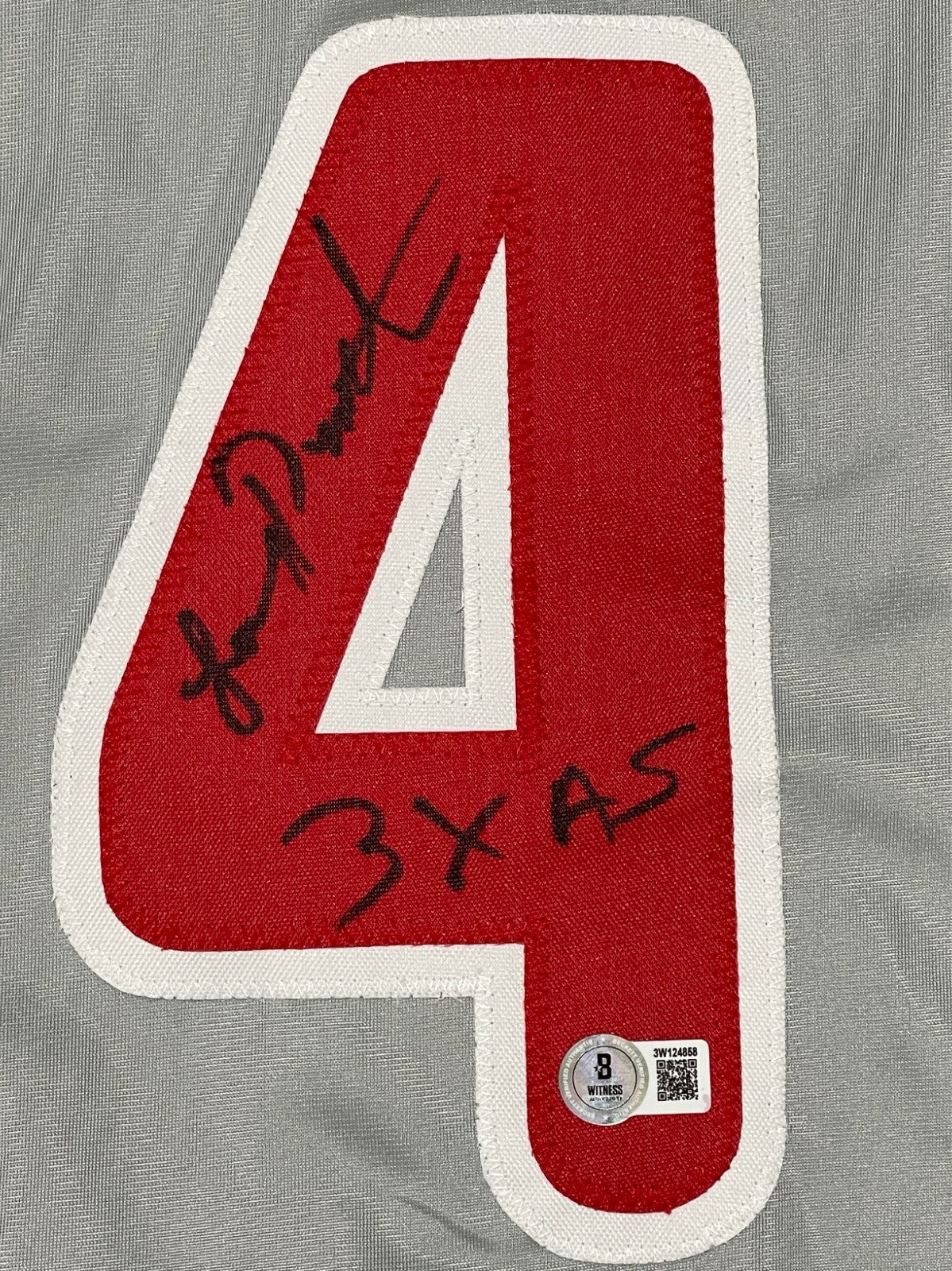 Lenny Dykstra Signed Philadelphia Phillies Custom Jersey (3x AS Inscription)