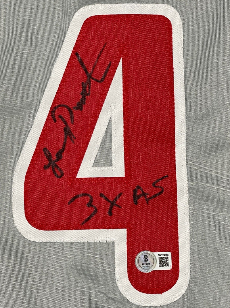 Lenny Dykstra Signed Philadelphia Phillies Custom Jersey (3x AS Inscription)