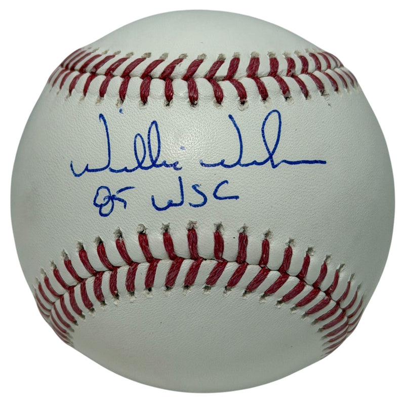 Willie Wilson Autographed Official Major League Baseball (85 WSC)