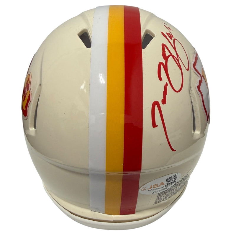 Tamba Hali Signed Kansas City Chiefs Retro Mini Helmet JSA