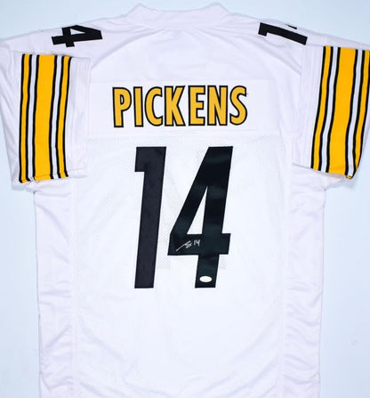 George Pickens Signed Pittsburgh Steelers White Custom Jersey