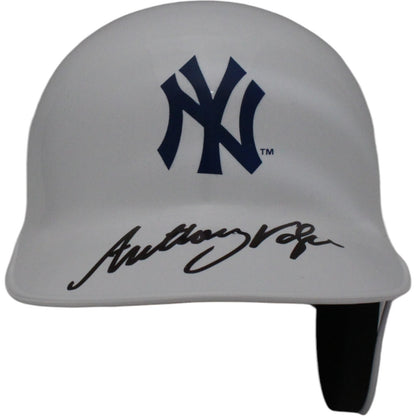 Anthony Volpe New York Yankees Autographed Mini Batting Helmet