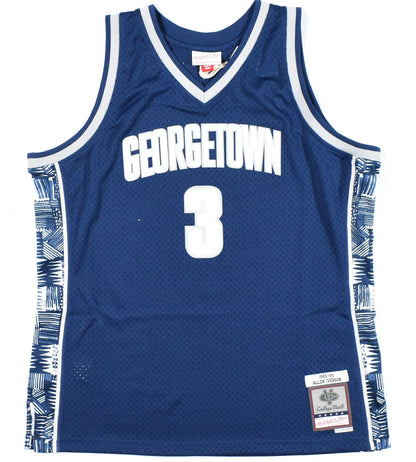 Allen Iverson Signed Georgetown Hoyas Mitchell & Ness Jersey