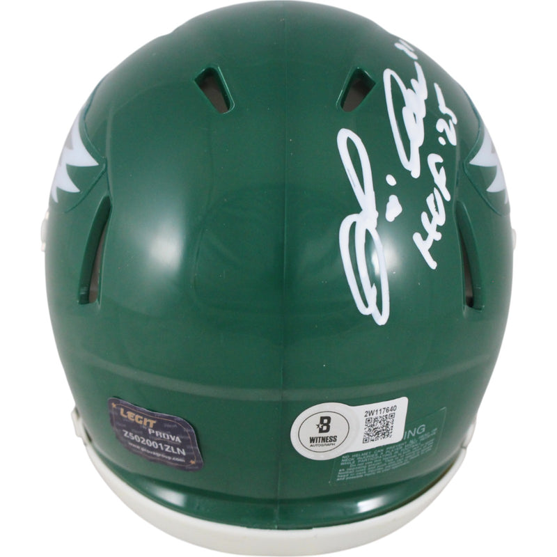 Eric Allen Philadelphia Eagles Autographed Throwback Mini Helmet HOF 25