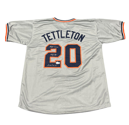 Mickey Tettleton Signed Detroit Tigers Custom Jersey (3 Inscriptions)