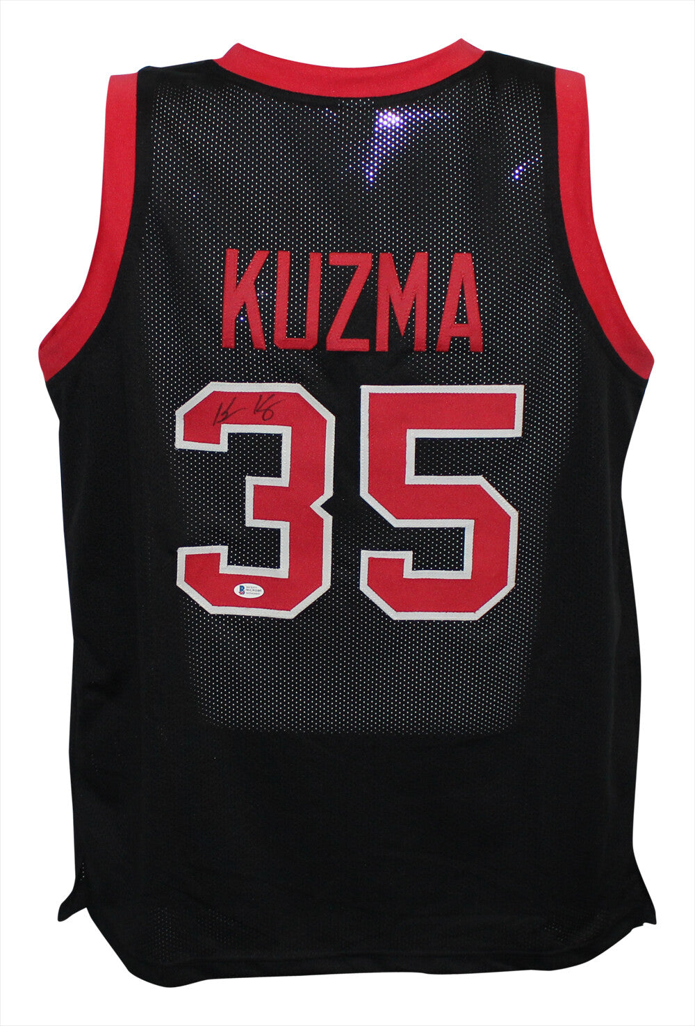 Kyle Kuzma Signed Utah Utes Custom College Style Jersey - Black