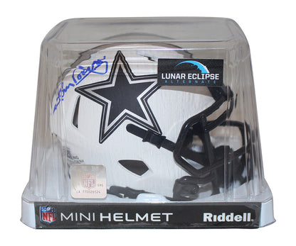 Tony Dorsett Dallas Cowboys Autographed Riddell Lunar Mini Helmet