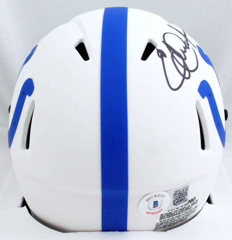Eric Dickerson Signed Indianapolis Colts Lunar Speed Mini Helmet