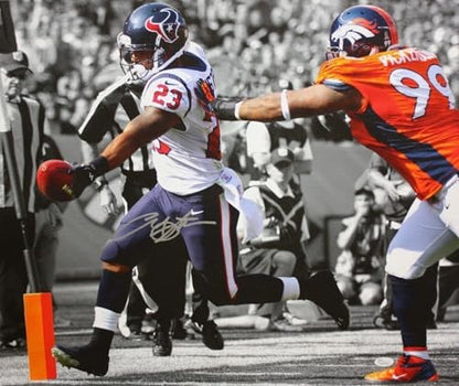 Arian Foster Signed Houston Texans 20x24 Touchdown Canvas