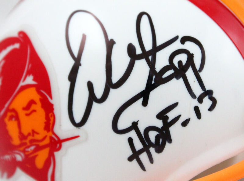Warren Sapp Autographed Tampa Bay Buccaneers Throwback Mini Helmet