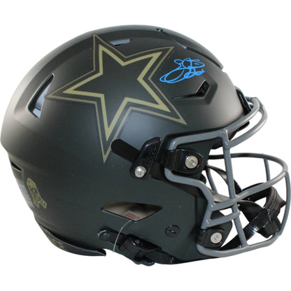 Emmitt Smith Signed Dallas Cowboys 2025 Salute to Service Speedflex Helmet