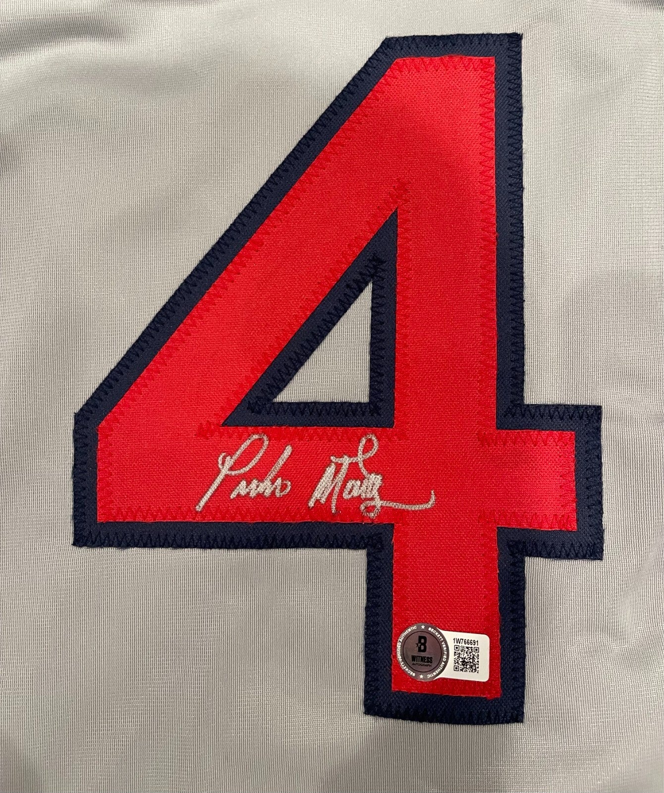 Pedro Martinez Autographed Boston Red Sox Custom Jersey (Beckett BAS)