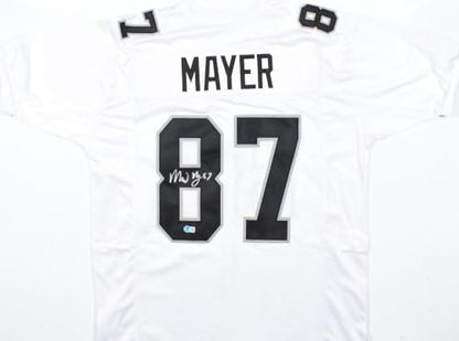 Michael Mayer Autographed White Custom Jersey