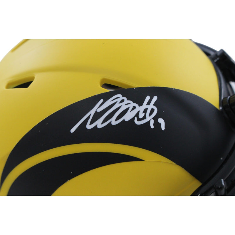 Davante Adams Autographed Los Angeles Rams Rave Mini Helmet Beckett BAS
