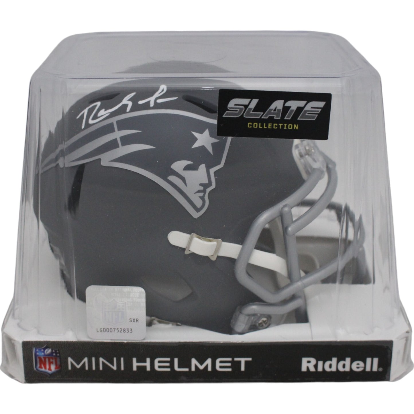 Randy Moss New England Patriots Autographed Slate Mini Helmet