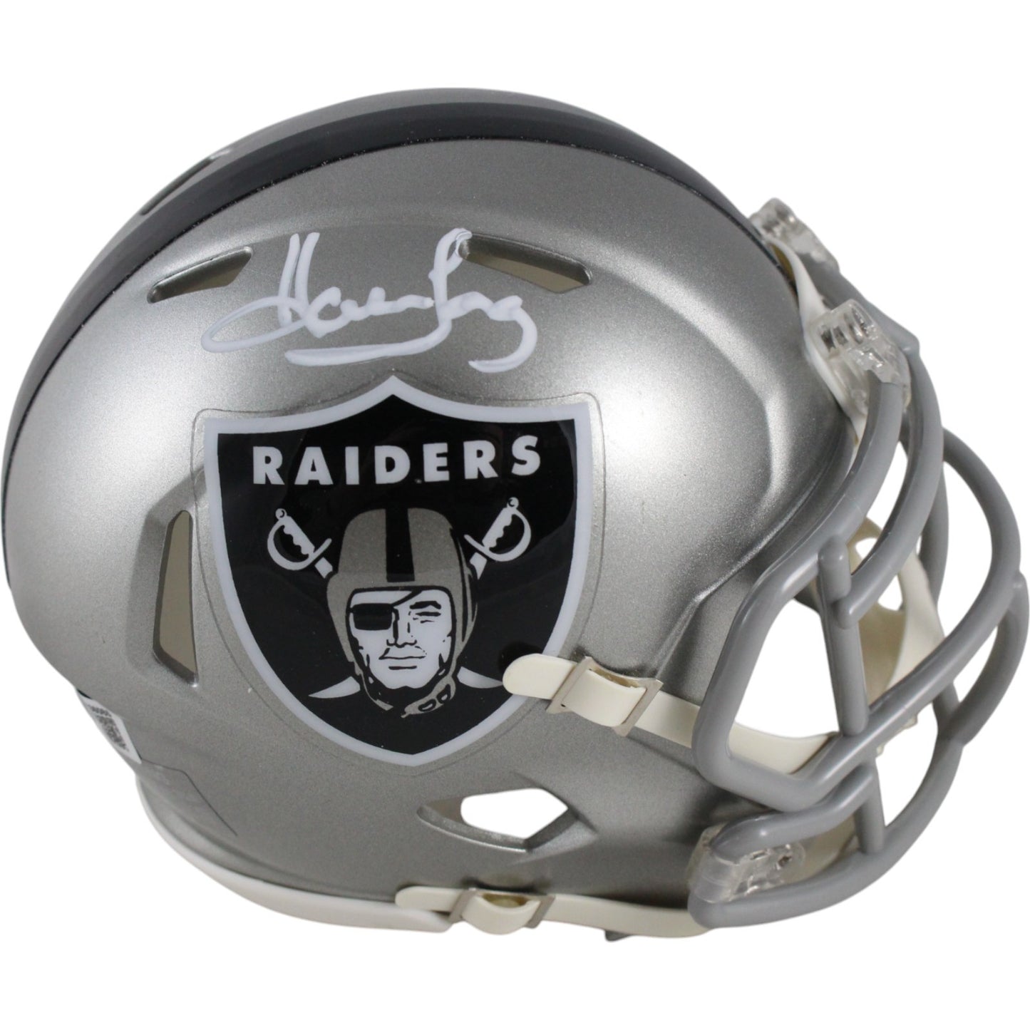 Howie Long Signed Las Vegas Raiders Flash Alternate Mini Helmet