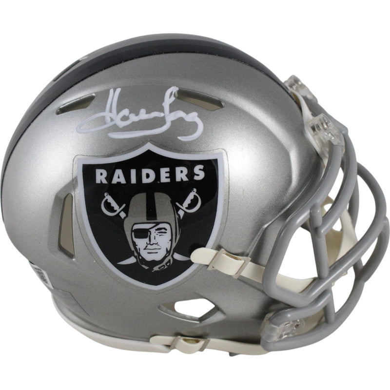 Howie Long Signed Las Vegas Raiders Flash Alternate Mini Helmet