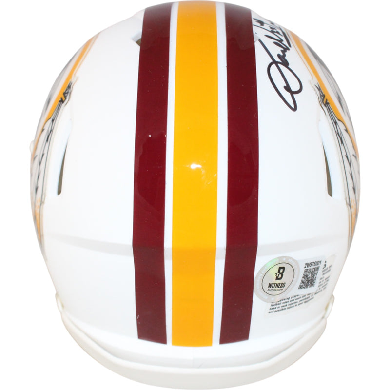 Darrell Green Autographed Washington Redskins Flat White Mini Helmet