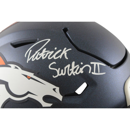 Patrick Surtain Signed Denver Broncos Midi Helmet