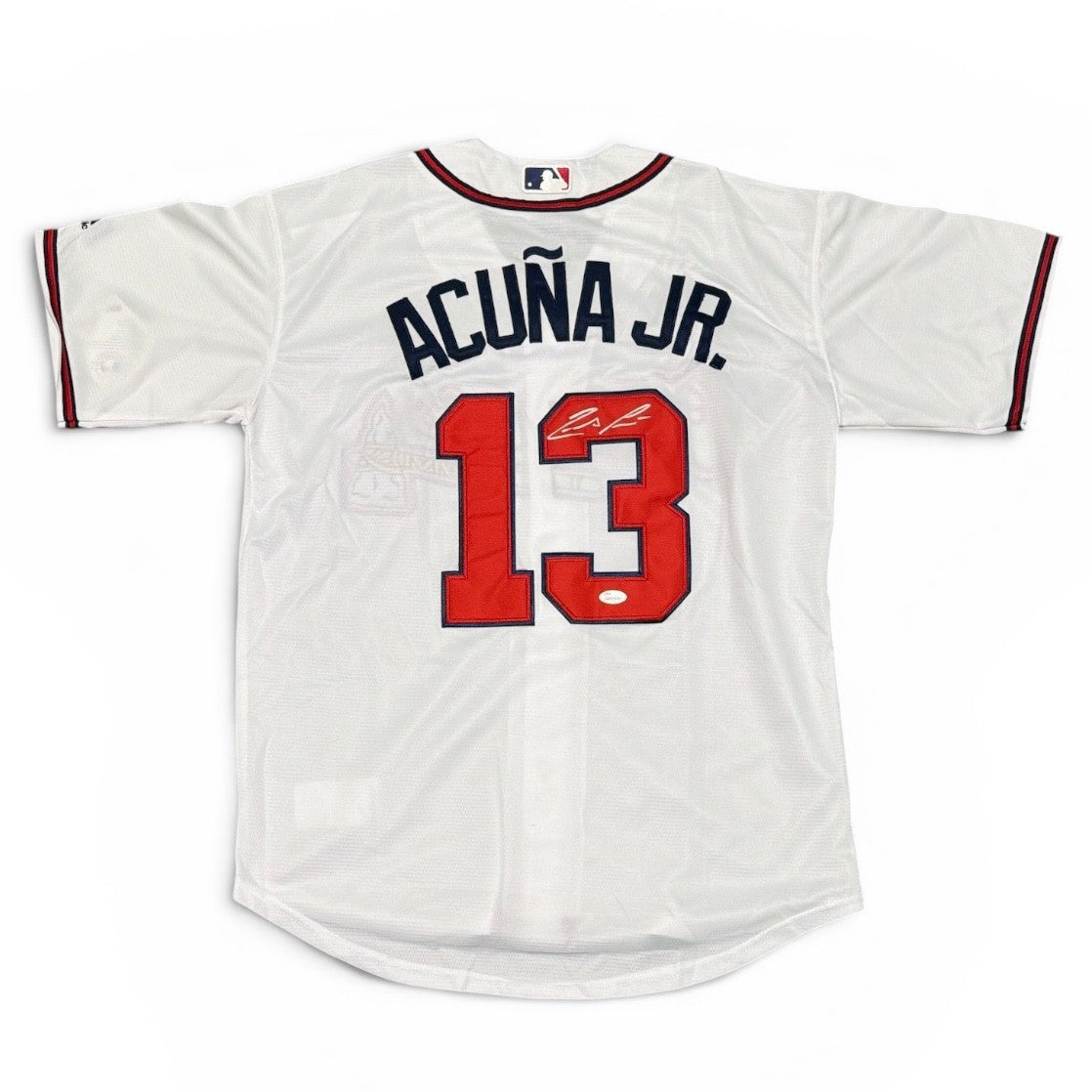 Ronald Acuna Jr Autographed Atlanta Braves Majestic Jersey