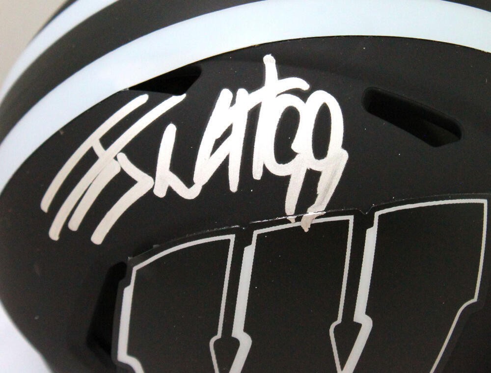 JJ Watt Autographed Wisconsin Badgers Eclipse Speed Mini Helmet
