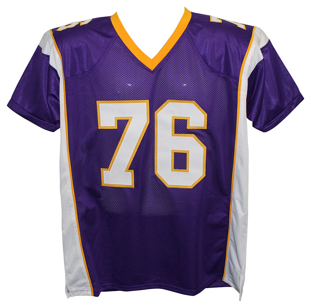 Steve Hutchinson Signed Minnesota Vikings Custom Jersey HOF BAS