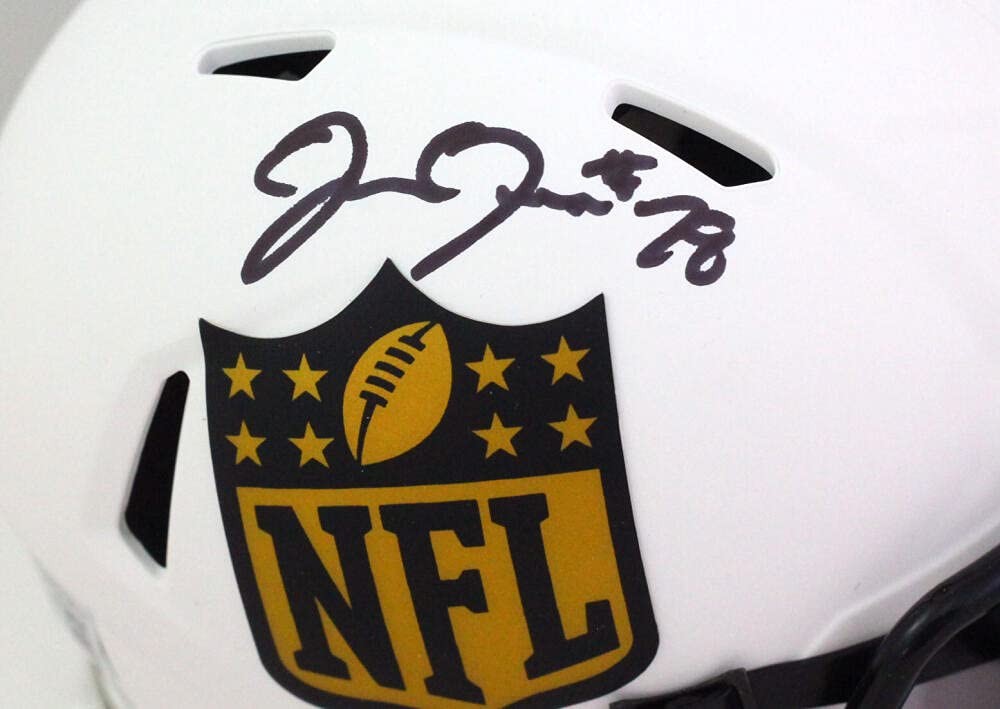 Josh Jacobs Signed NFL Shield Lunar Mini Helmet (Las Vegas Raiders)