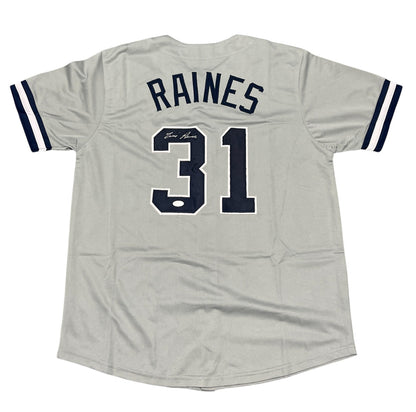 Tim Raines New York Yankees Signed Jersey (JSA COA) HOF