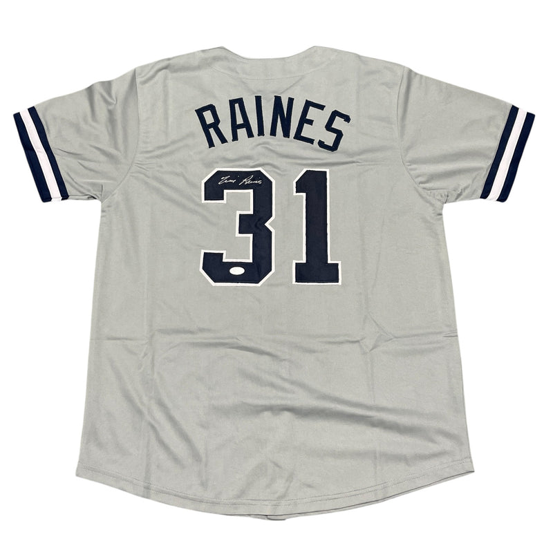 Tim Raines New York Yankees Signed Jersey (JSA COA) HOF