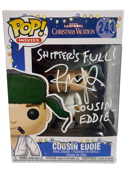 Randy Quaid Signed Cousin Eddie Christmas Vacation Funko Pop (2 Insc)