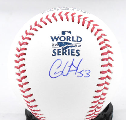 Cristian Javier Autographed World Series Baseball