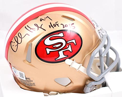 Charles Haley Signed San Francisco 49ers Black Speed Mini Helmet HOF