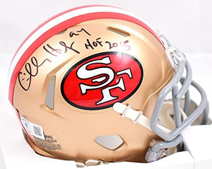 Charles Haley Signed San Francisco 49ers Black Speed Mini Helmet HOF