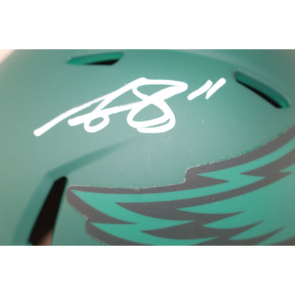 AJ Brown Philadelphia Eagles Autographed Rave Mini Helmet