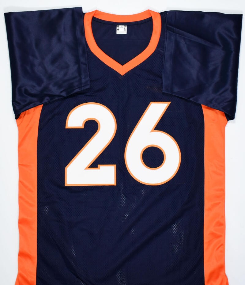Clinton Portis Signed Blue Custom Jersey