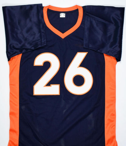 Clinton Portis Signed Blue Custom Jersey