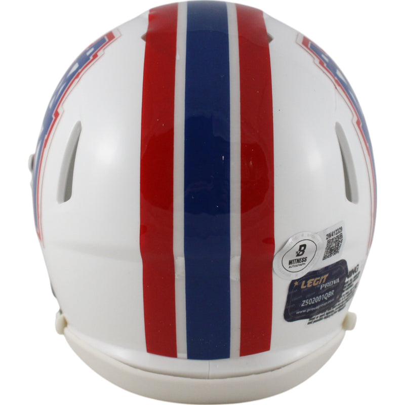 Warren Moon Autographed Houston Oilers Throwback Mini Helmet (HOF)