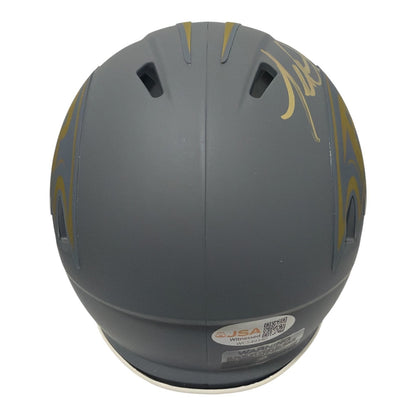 Terrell Suggs Autographed Baltimore Ravens Slate Mini Helmet