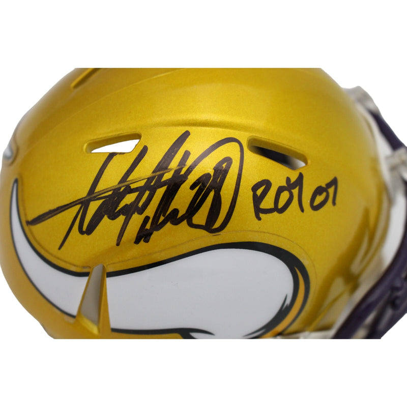 Adrian Peterson Signed Minnesota Vikings Flash Mini Helmet (ROY 07)