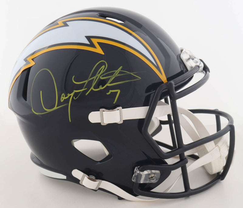 Doug Flutie Signed Los Angeles Chargers Alternate Replica Helmet
