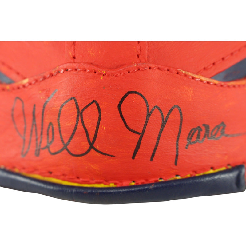 Wellington Mara Signed New York Giants Leather Mini Helmet